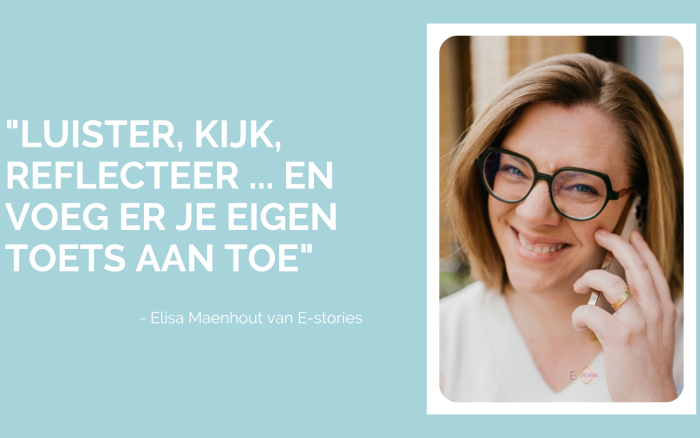 Elisa Maenhout E-stories - ondernemersverhaal